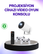 2.4G Kablosuz Destekli Oyun ve Film Projeksiyonu Ev Kullanımı İçin - Görsel 5