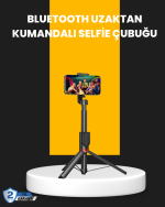 Canlı Yayın ve Fotoğraf İçin Tripodlu Telefon Tutucu - Görsel 5