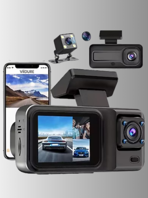 Ön Arka ve İç Kamera DashCam 360° Kapsamlı Full HD Araç Güvenlik Sistemi