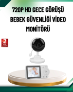 Sesli ve Görüntülü Bebek Kamerası Sıcaklık Takipli - Görsel 5