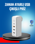 Ev ve Ofis İçin Zaman Kontrollü Çoklu Şarj Cihazı - Görsel 5