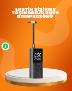 Çoklu Valf Adaptörlü Dijital Hava Pompası - Görsel 5