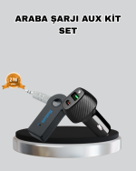 AUX Bluetooth Adaptör ve 38W Hızlı Araç Şarj Cihazı Seti - Görsel 5
