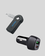 AUX Bluetooth Adaptör ve 38W Hızlı Araç Şarj Cihazı Seti - Görsel 4