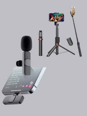 NPL2S TRİPOT +K11 YAKA MİKROFONU SET