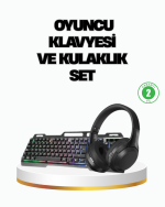 HN01 KULAKLIK + PG-8018 OYUNCU KLAVYESİ SET - Görsel 5