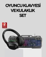 Gaming Set Işıklı Klavye Mouse + Bluetooth 5.2 Kulaklık Oyuncu Paketi - Görsel 5