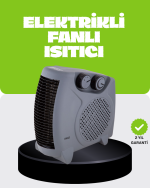 Güvenli Elektrikli Fanlı Isıtıcı Termostatlı Hızlı Isıtma - Görsel 5