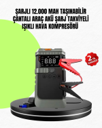 4’ü 1 Arada Powerbank Özellikli Araç Akü Şarj Takviye Cihazı - Görsel 5