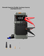 4’ü 1 Arada Powerbank Özellikli Araç Akü Şarj Takviye Cihazı - Görsel 3