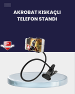 Güçlü Mandallı Akrobat Telefon Tutucu Masa Araç Uyumlu - Görsel 5