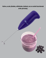 El Tipi Pratik Mikser – Kahve, Süt, Bebek Maması ve Yumurta Çırpıcı - Görsel 2