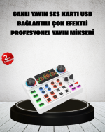 Canlı Yayın ve Karaoke İçin Profesyonel Ses Kartı Bluetooth Destekli - Görsel 5