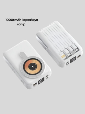 Kablosuz ve Kablolu Şarj Destekli Taşınabilir Powerbank