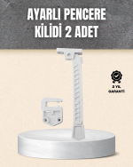 Kolay Montajlı Pencere Açılma Sınırlayıcı 2’li Set - Görsel 5