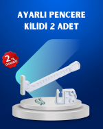 Pencere Güvenlik Kilidi Açılma Sınırlayıcı Aparat 2 Adet - Görsel 5