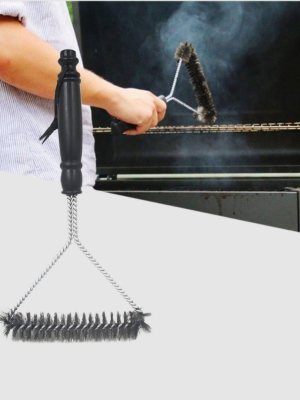 Tel Izgara Temizleme Fırçası BBQ Sonrası Kolay Temizlik