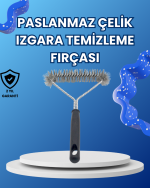 Paslanmaz Çelik Izgara Temizleme Fırçası Mangal ve Barbekü İçin - Görsel 5