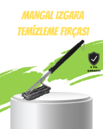 Mangal Izgara Temizleme Fırçası Paslanmaz Çelik Telli Uzun Saplı - Görsel 5