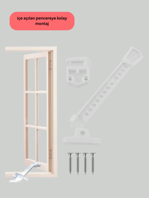 Pencere Cam Emniyet Kilidi Açılma Sınırlayıcı Set
