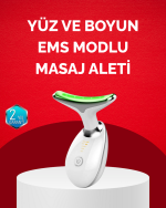 USB Şarjlı LED Işık Terapili Yüz Boyun Bakım Cihazı - Görsel 5