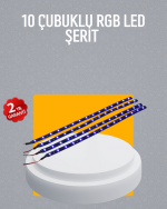 LED Yağmur Işığı Seti 10 Adet Meteor Çubuk Aydınlatma - Görsel 5