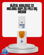 Kolay Kullanımlı Kablosuz Kapı Zili Şık ve Sade Tasarım - Görsel 5