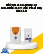 Kablosuz Kapı Zili Kolay Kurulumlu Modern Kullanım - Görsel 5