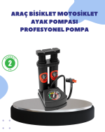 Çok Amaçlı Ayaklı Lastik Pompası Yüksek Hassasiyetli - Görsel 5