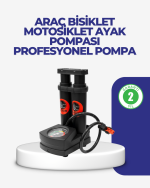 Kaymaz Pedallı Ayaklı Hava Pompası Tüm Supap Uyumlu - Görsel 5