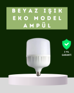 Şarjlı LED Torch Ampul 30 Watt Beyaz Işık Enerji Tasarruflu - Görsel 5