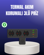 USB ve Type-C Portlu Anahtarlı Çoklu Priz Güç Ünitesi - Görsel 5