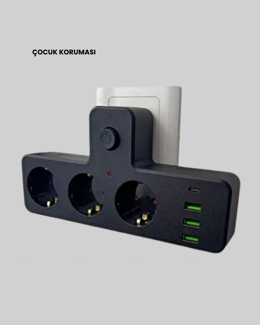 1254024_7-69.png Ev ve Ofis İçin Akıllı Çoklu Priz 7 Girişli - Görsel 1