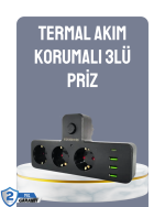 Anahtarlı Çoklu Priz 3 USB 1 Type-C Hızlı Şarj Destekli - Görsel 5