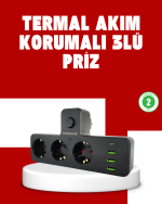 7 Portlu Çoklu Priz USB ve Type-C Girişli Akıllı Güç Ünitesi - Görsel 5