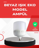 Elektrik Kesintileri İçin Şarjlı LED Ampul 30W E27 Beyaz Işık - Görsel 5