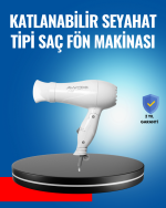 Çift Isı ve Hız Ayarlı Katlanabilir Saç Kurutma Makinesi - Görsel 5