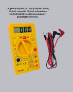 Profesyonel Dijital Multimetre Volt Amper Direnç Ölçümü - Görsel 2