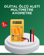 Dijital Multimetre Ölçü Aleti AC DC Ölçüm ve LCD Ekranlı - Görsel 5
