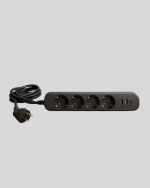 Led Anahtarlı Akım Korumalı Çoklu Priz 4 Priz 3 USB Girişli