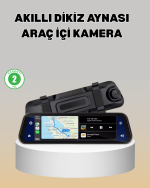 Gece Görüşlü Araç Dikiz Aynası Kamera Park Monitörlü - Görsel 5