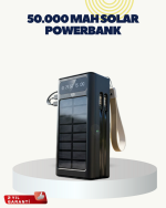 LED Aydınlatmalı Güneş Panelli Powerbank Seyahat ve Kamp İçin - Görsel 5