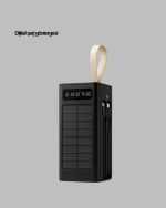 LED Aydınlatmalı Güneş Panelli Powerbank Seyahat ve Kamp İçin - Görsel 2
