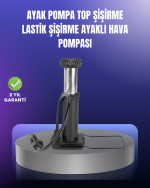 Ayak Pompası Otomobil Motosiklet Bisiklet Lastik Şişirme - Görsel 5
