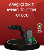 Ayarlanabilir Kıskaçlı Dikiz Aynası Telefon Tutucu Tüm Telefonlarla Uyumlu - Görsel 5