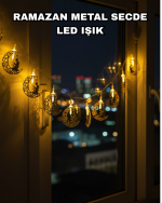 Dekoratif Ramazan Ay Işığı Secde Eden Adam Figürlü - Görsel 5