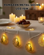 Ramazan Temalı Ay İçinde Secde Eden Adam LED Peri Işığı - Görsel 5