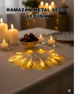 Secde Eden Adam Figürlü Ay Tasarımlı Ramazan LED Işık - Görsel 5