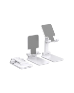 Ayarlanabilir Ergonomik Katlanabilir Masaüstü Telefon Tutucu Beyaz - Görsel 2