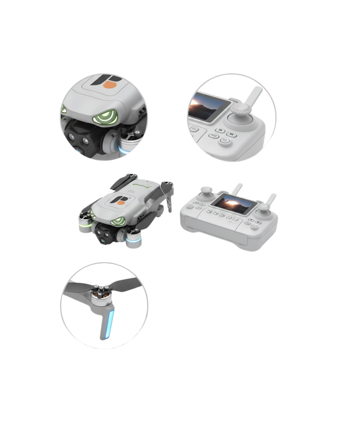 1256204_7-6.png 360° Takla ve Çift Kamera Özellikli Hobi Drone - Görsel 1